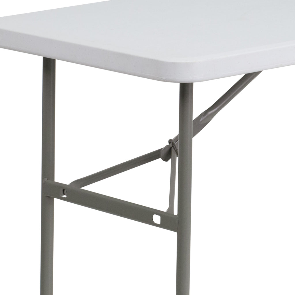 FLASH 122cm Rectangular Plastic Folding Table